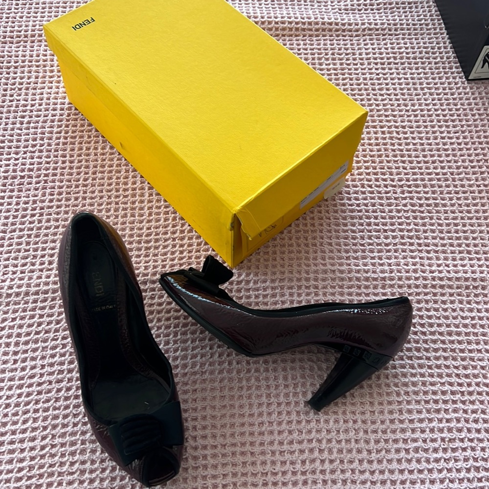 Fendi Maroon Heels